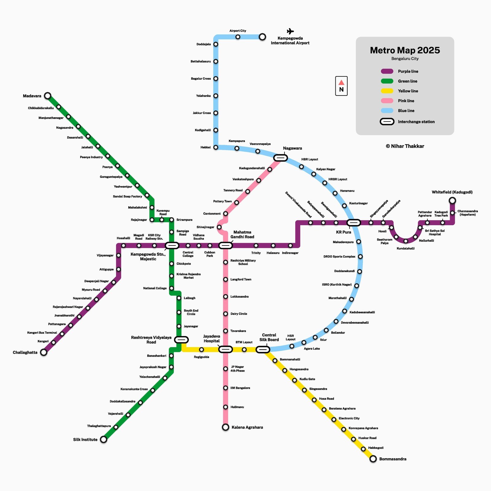 Bangalore Metro Map